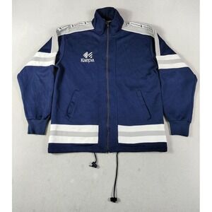 Vintage Kaepa Athletics Track‎ Jacket Mens Large Blue White Stripe Full Zip